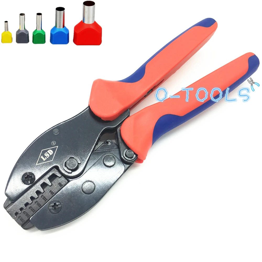 Twin cord end terminal crimp tool cable double ferrules crimping tool LY-26TW crimper 2*0.5-6mm2