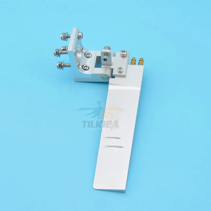 نوعية جيدة CNC سبائك الألومنيوم 68x160mm الدفة مع لاقط المياه المزدوج لقارب Rc #3