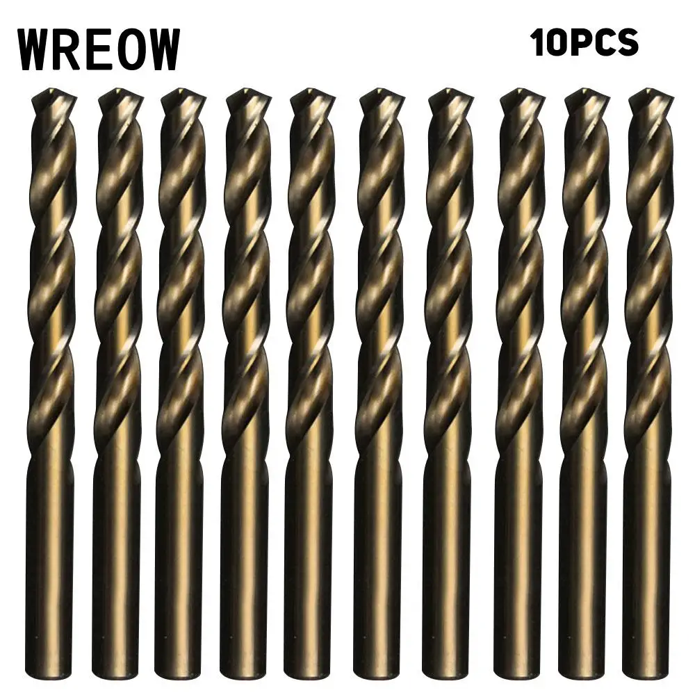 10Pc Mata Bor 2.5มม.เจาะ M35สแตนเลส Cobalt Twist Mata Bor เครื่องตัดไม้เครื่องมือ