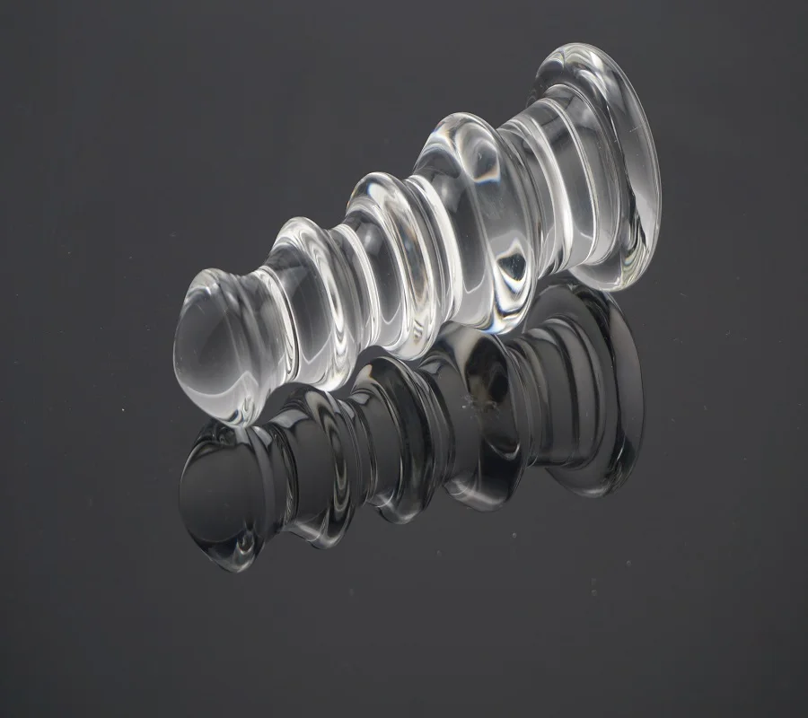 Dia 32mm to 65mm for choose New hot large pyrex crystal glass huge anal beads butt plug dildo fake penis sex toys for men women