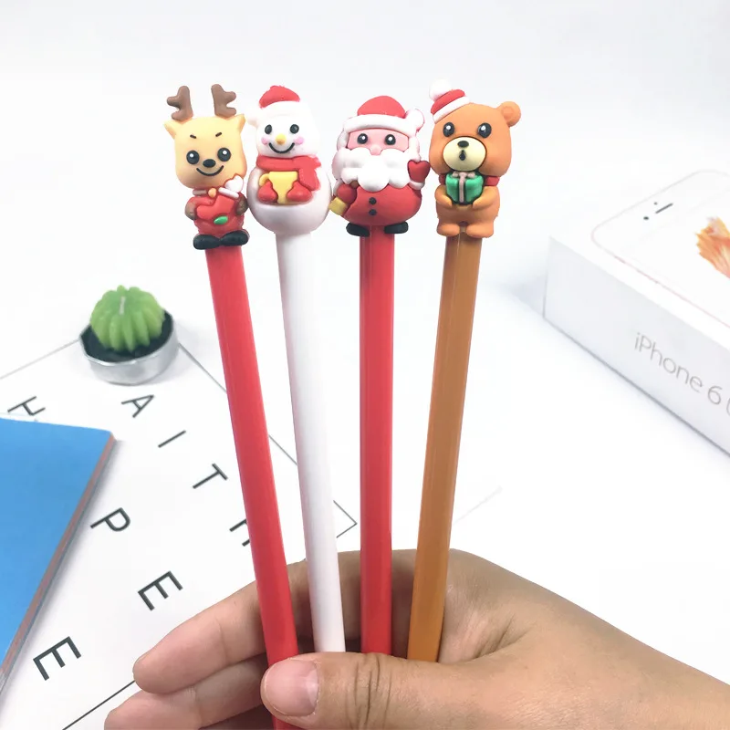 1 pcs Santa Claus series neutral pen creative cartoon cute Christmas tree signature pen gift for children