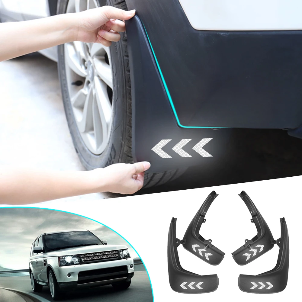 

Car Mud Flaps For Range Rover Sport L319 2005-2013 Mudguards For Fender Mudflaps Safety Reflective Warning Splash Guards 4pcs