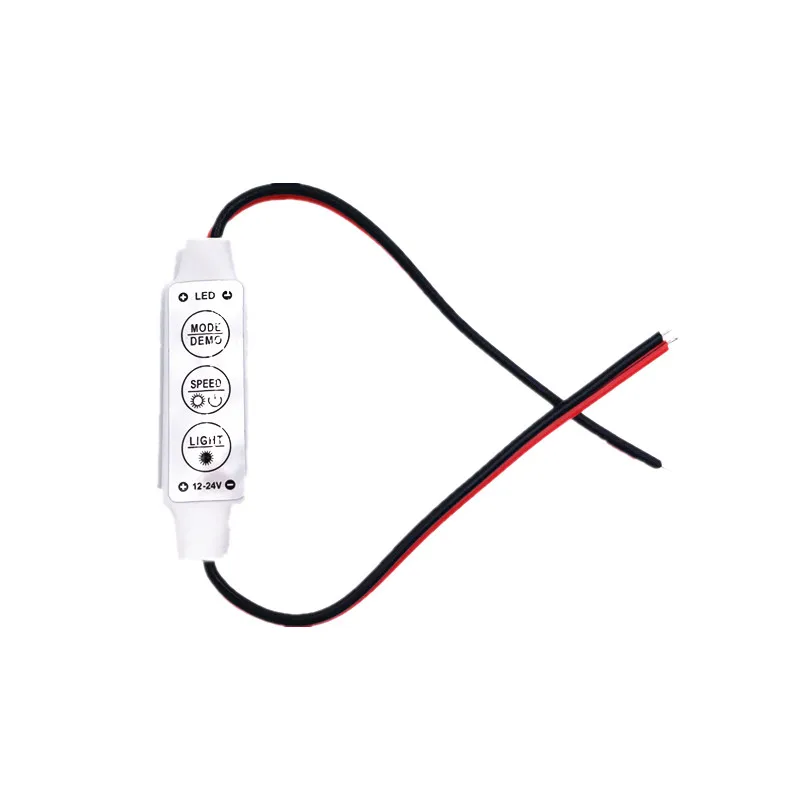 Contrôleur de gradateur anon enraciné avec document unique, lampes à bande LED, interrupteur 12V DC, 3 touches pour 5050, 3528, 5630, 5730, 3014, 1