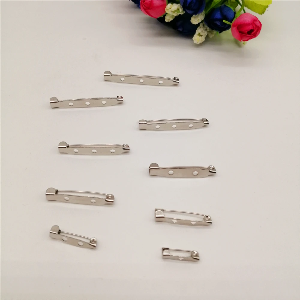 20-100pcs DIY Jewelry Findings Brooch Base Back Bar Badge Holder Safe Lock Brooch Pins For Jewelry Making Accessories Supplies