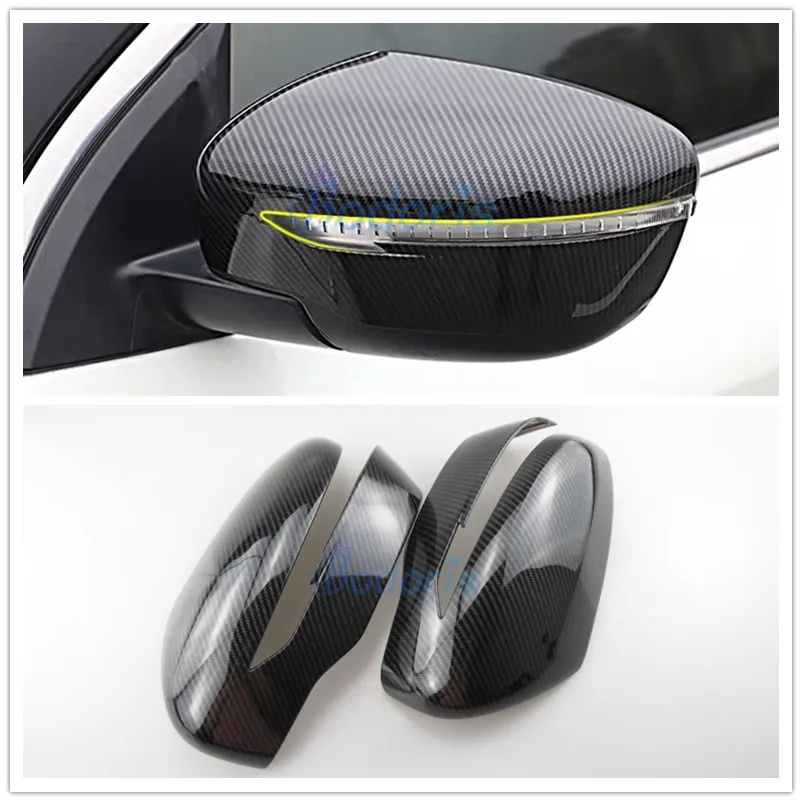 

Accessories For Nissan Juke Carbon Fiber Silver Color Door Mirror Cover Rear View Overlay Trim 2014 2015 2016-2018 Car Styling