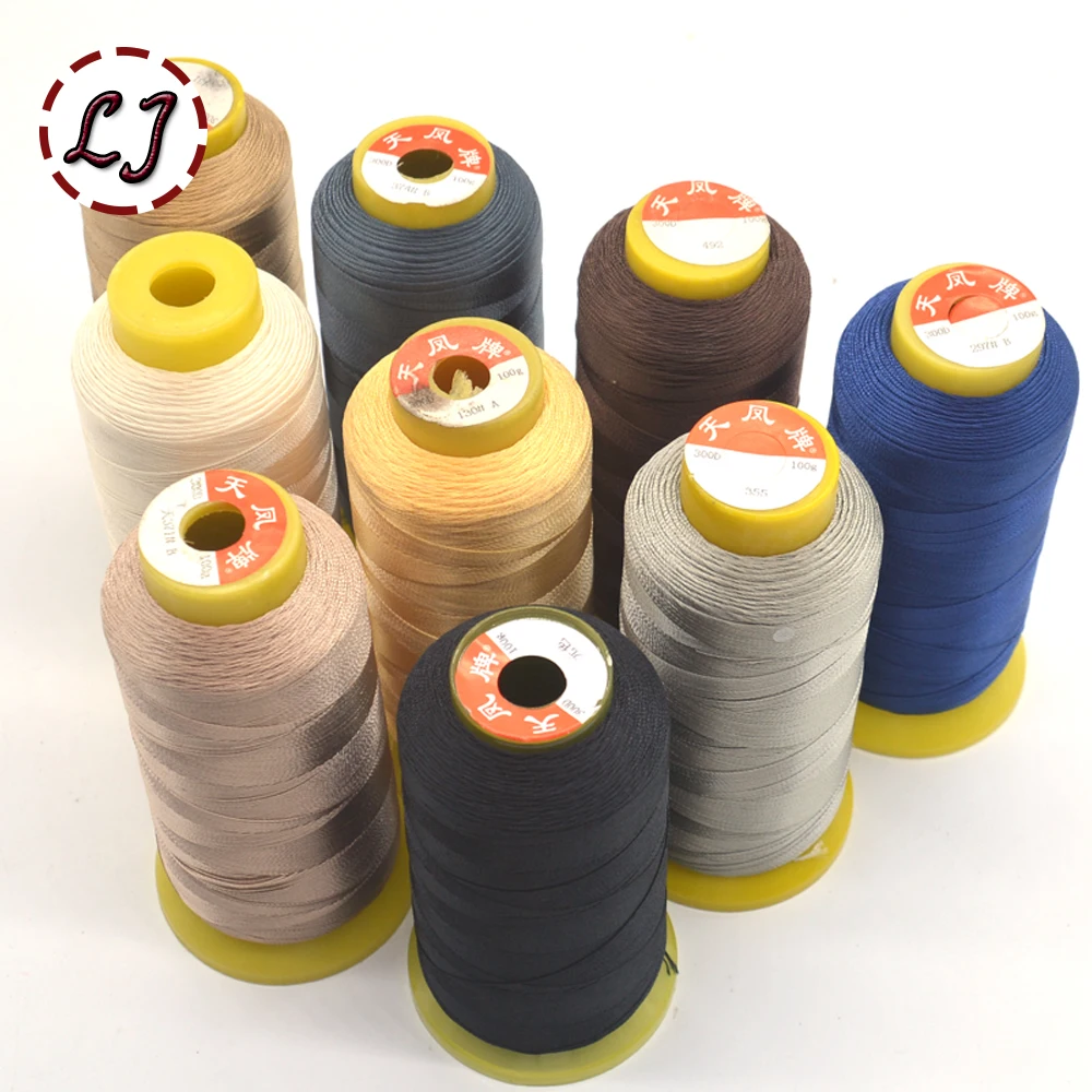 Brand high quality 800m 300D/3 high tenacity thread for Sewing Machine Thin Leather Canvas Curtains garment accessories DIY