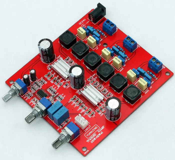 

Собранный TPA3116 2,1 Усилитель мощности доска 50 Вт + 50 Вт + 100 Вт сабвуфер