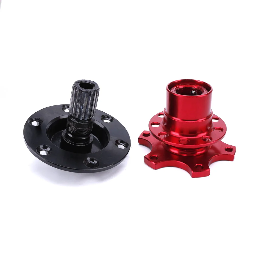 Universal 6 Hole Racing Steering Wheel Quick Release Hub Volante Quick Release Hub Adapter Removable Snap Off Boss Kit