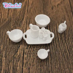 Simulation Kitchen Cup Plate Set Miniature Figurine Pretend play Kitchen Toy Doll House DIY Accessories gift Baby Gift