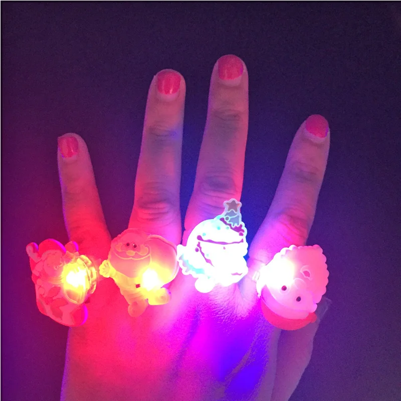 

Led Clothes 24pcs/lot Led Finger Lights Toy Glowing Dazzle Colour Emitting Night Light Chrismas Party Festival Up Toys For Gift