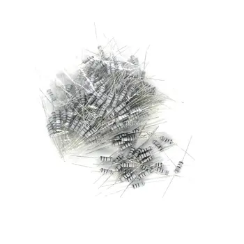 50PCS 1W 5% Carbon Film Resistor 0.1R - 1M 0.5 1 4.7 10 47 100 200 270 470 ohm 2K2 4K7 10K 20K 220K 1M Color Ring Resistance New