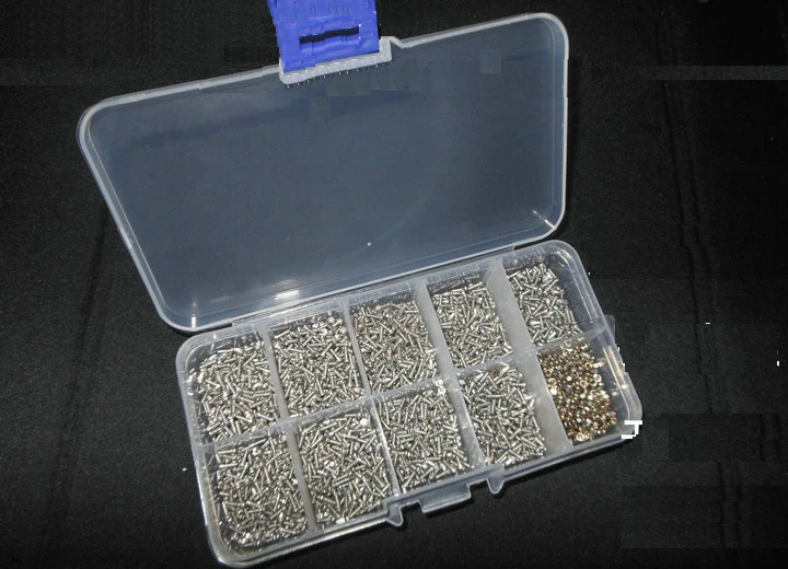 10 types screws nuts assortment for glass frames