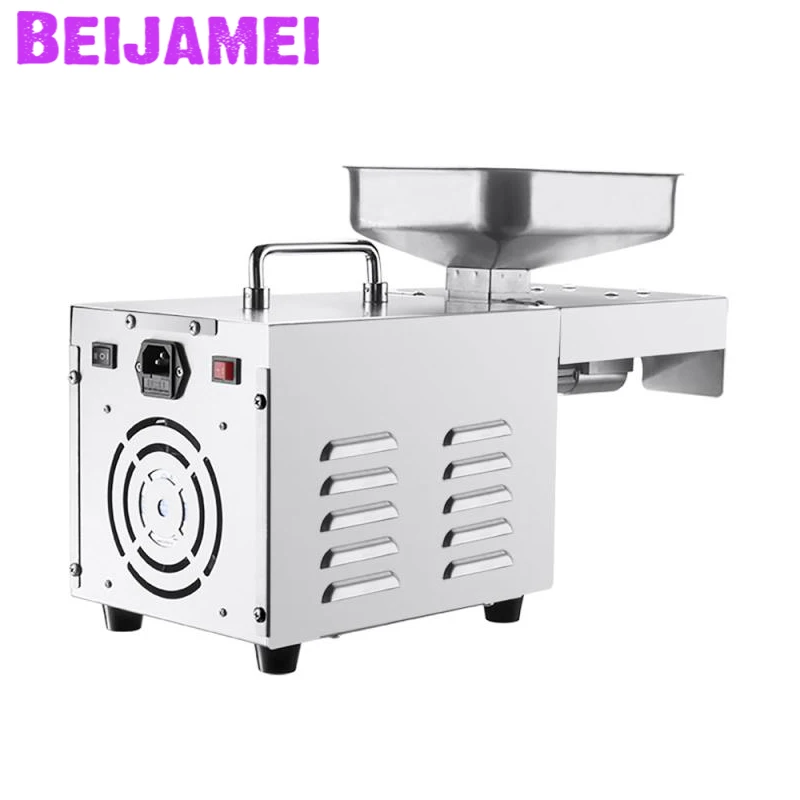 BEIJAMEI Oil Press Machine Electric Automatic Oil Presser Seed Oil Extractor Hot Cold Oil Pressing Making