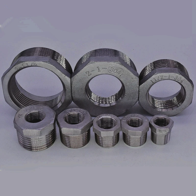 

5PCS 1/4" 3/8" 1/2" 3/4" 1" 1.25"Male NPTx 1/8" 1/4" 3/8" 1/2"3/4" 1"Female NPT 304 Stainless Steel Reducer Bushing Pipe Fitting