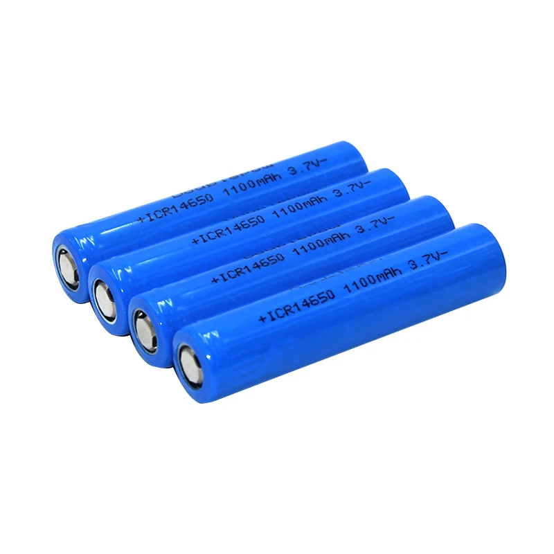 Batteria ricaricabile della batteria dello li-ione della batteria 14650 mah 1100 V di 1 pz/lotto 3.7 con la cima piana