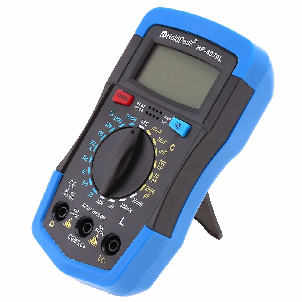 HoldPeak HP-4070L Capacitance Multimeter Digital Inductance LCD Meter hFE Test With Backlight Inductance LCR Meter Repair Tool