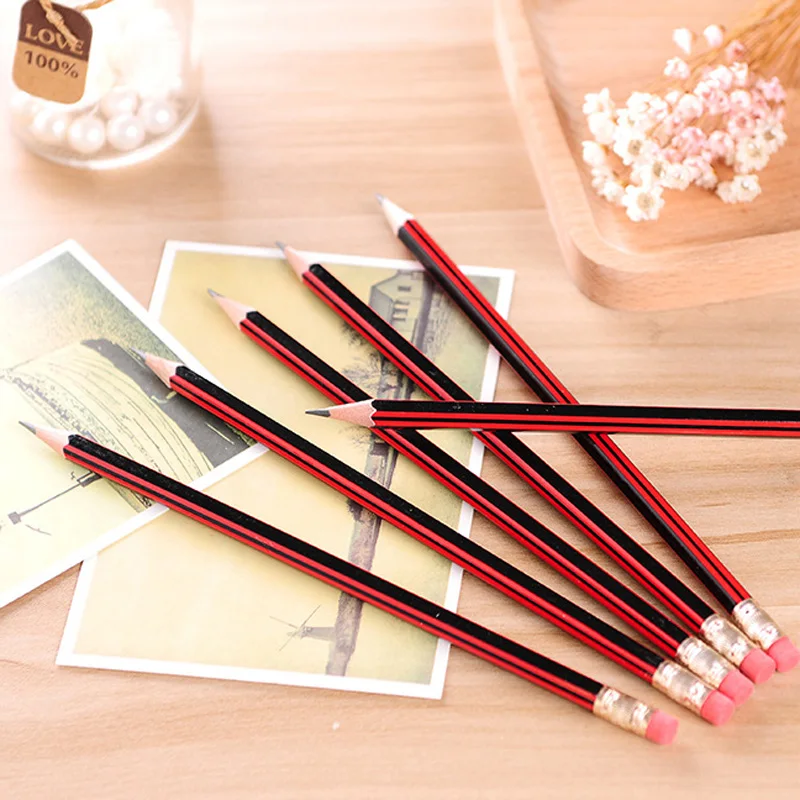 72pcs 6 boxes student simple style painting pencil non-toxic environmentally friendly wooden pencil painting pencil