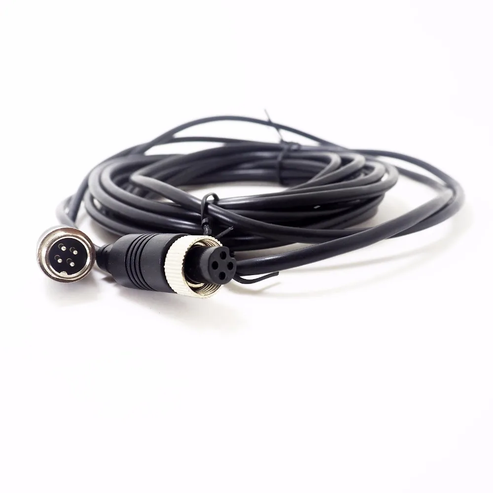 AC-5M 50 sztuk/partia Audio wideo moc kabel kamery 4-PIN lotnictwa kabel CCTV CCTV kabel kamery odporne na warunki atmosferyczne