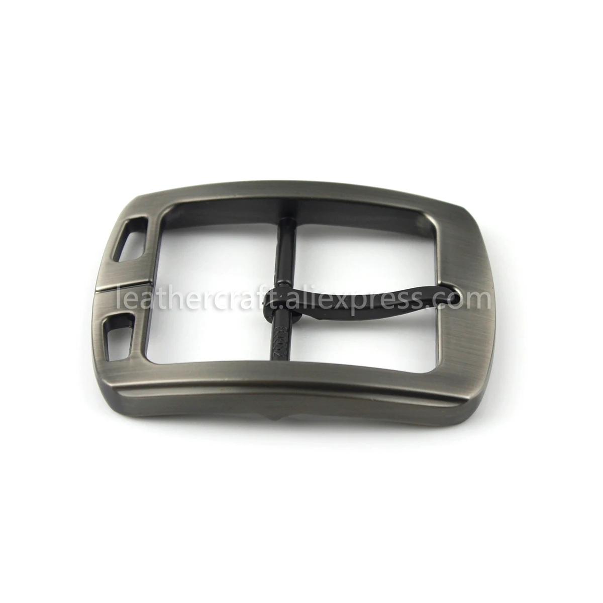 1pcs 40mm Fashion Belt Buckle Men Casual Metal Laser Brushed Buckle Single Pin  Center Bar for leather Crafts Belt