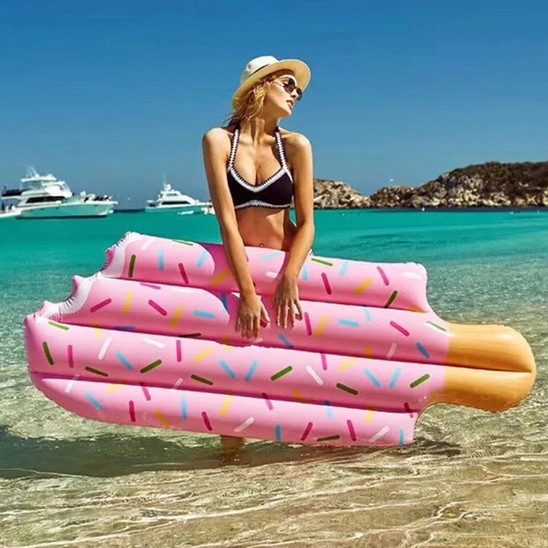 

Hot Ice Cream Giant Pool Float Inflatable Air Mattresses Swim Rings 70 Inchs Giant Water Toys Adult Party Toy Boia Piscina