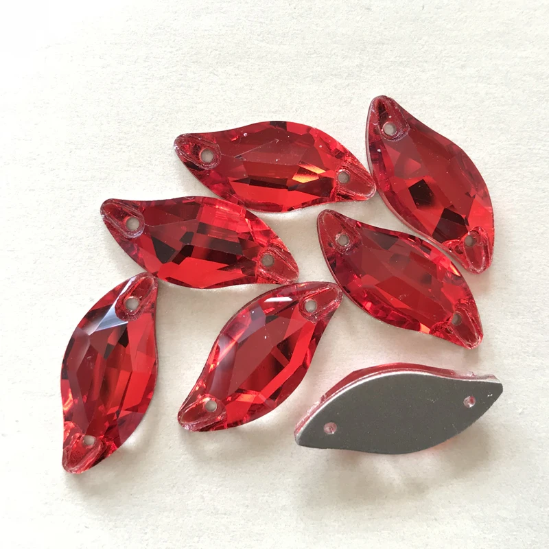 YANRUO 3254 Diamant Blatt Nähen Strass Flatback Lose Perlen Strass Nähen Auf Kristall Steine Für Schmuck Machen – Detail 15