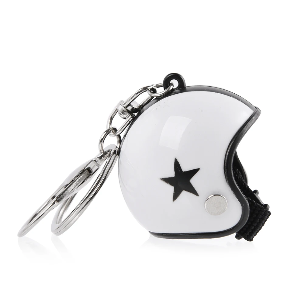 Star Motorcycle Helmet Keychain Pendant Classic Key Ring Casque Key Movie role Ultraman hero keychaCreative Business Gifts