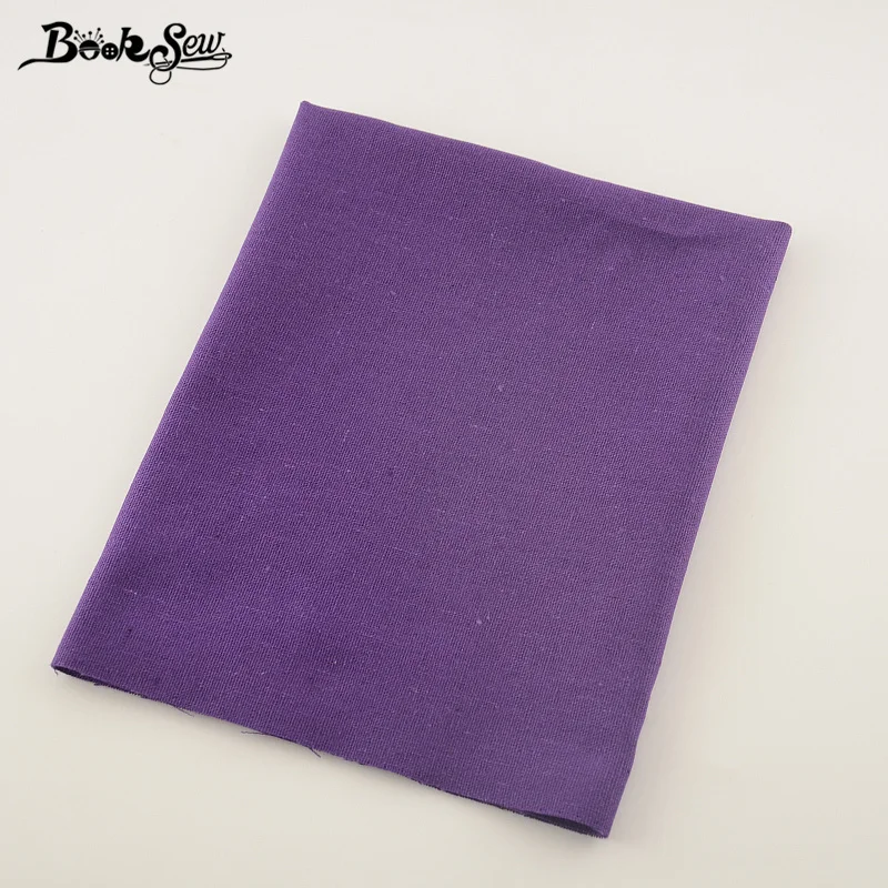 Booksew Purple Color Sewing Material Home Textile Cotton Linen Fabric Tablecloth Pillow Bag Curtain Cushion Zakka Tissu CM