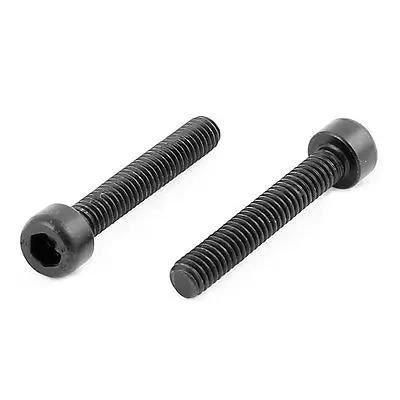 100Pcs Black M4 x 25mm Alloy Steel Hex Bolt Socket Head Cap Machine Screws