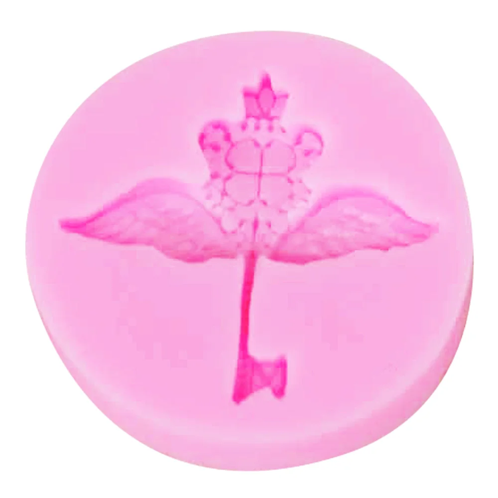 C134 Angel Wing /Key Silicon Molds For Cookie Baking Fondant 3d Pastry Moulds Wedding Decorations Silicone Kitchen Accessories