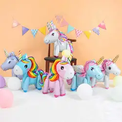Aluminum foil unicorn balloon birthday party children birthday balloon party decoration baby full moon commemoration baloon