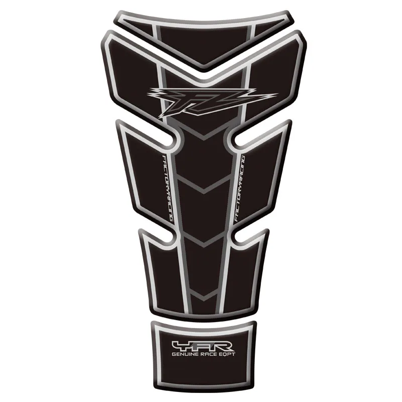 3D Motorcycle Tank Pad Protector Sticker Tank Decal Fishbone Protective Decals For Yamaha FZ6 Fazer 600 2004 - 2009 05 06 07 08
