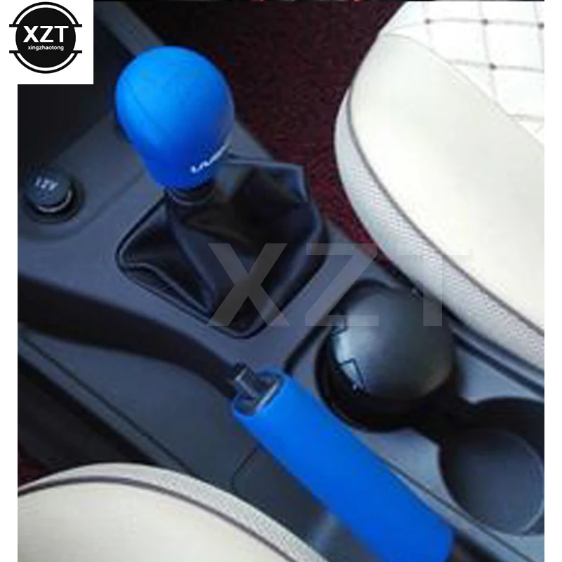 1Pcs ซิลิโคนเกียร์ Shift Knob สำหรับรถ Penutup REM Tangan เบรคมือ Universal กรณีคุณภาพสูงขายร้อน