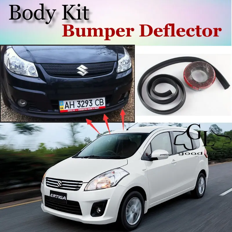 Bumper Lip Deflector Lips For Suzuki Ertiga Front Spoiler Skirt For TopGear Fans to Car View Tuning / Body Kit / Strip