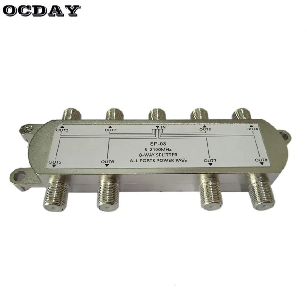 GSP-08A 8双方向の信号衛星スプリッタテレビアンテナrf同軸ケーブルスプリッター卸売