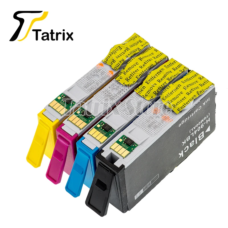 Tatrix 4PK For HP904 904XL 904 Full Remanufactured Ink Cartridge Compatible For HP OfficeJet Pro 6960 6970 Impressora Printer