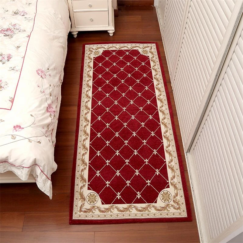 Machine washable simple European carpet living room bedroom bedside rectangular floor mats home tatami Bay window bedside carpet