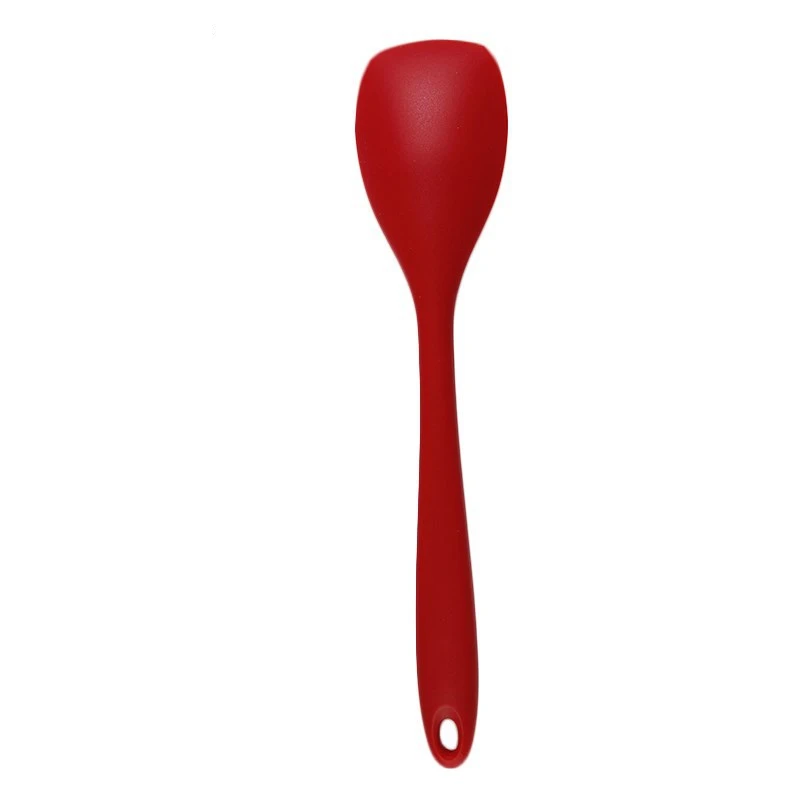 Aomily Large Silicone with Stainless Steel Core Spoon All-Purpose Silicone Heat-Resistant Spoon Spatula Kitchen Accessories