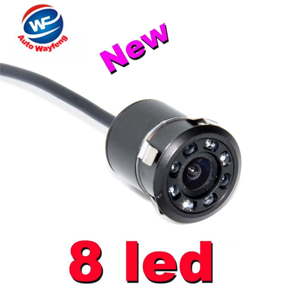 

8 LED CCD CCD Car Rearview Camera NIGHT Wide Angle Car Rear View Camera Car Reversing Backup For Parking Monitor Camera