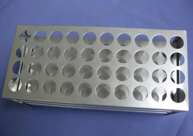 Aluminum tube rack 14mm *40 holes , for text tubes,Anti-corrosion,Easy to clean,Stable and durable