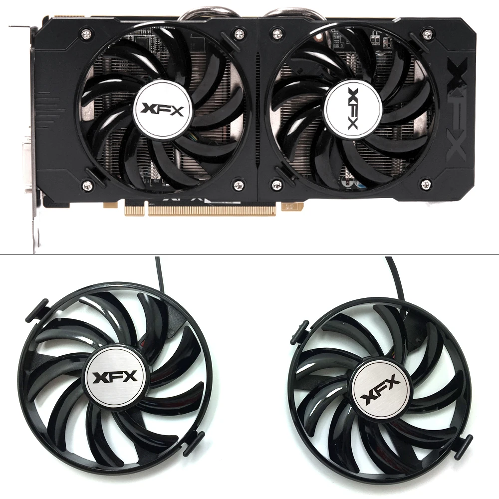 

Охлаждающий вентилятор для ПК XFX R9 380X R7 FDC10U12S9-C Radeon 370 R7 R9-380X