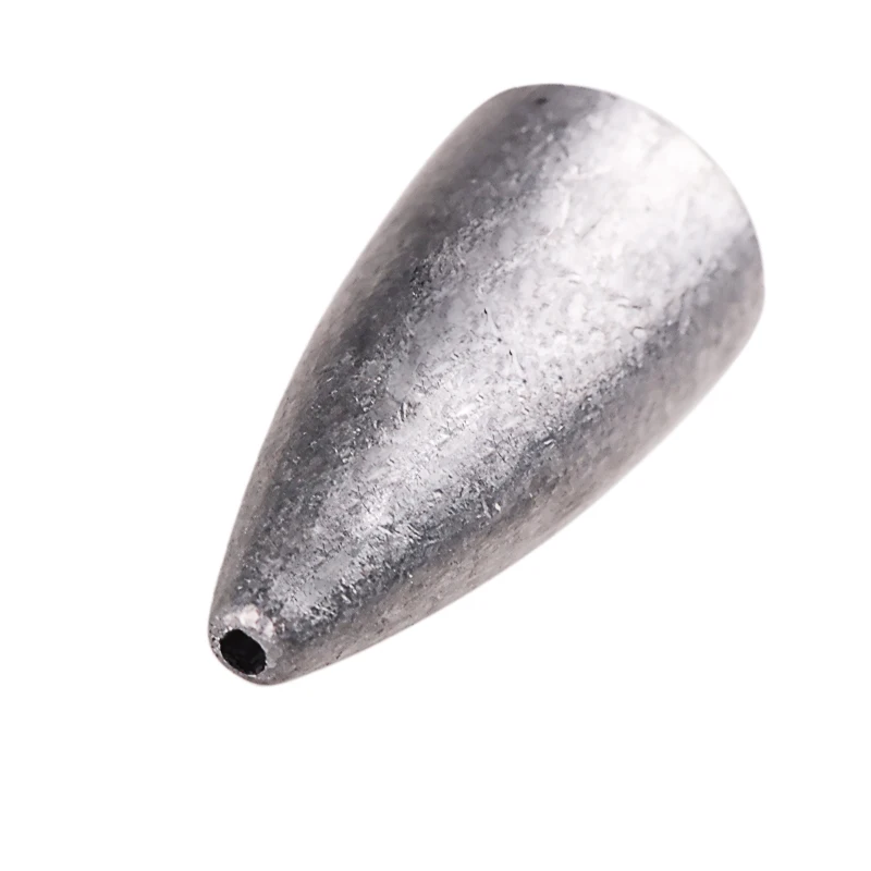 Smart 10Pcs/Lot Fishing Weight Sinkers 3.5g 4.8g 6.6g 10g Bullet Weight Sinker Texas Rig Fishing Tackle Accessories