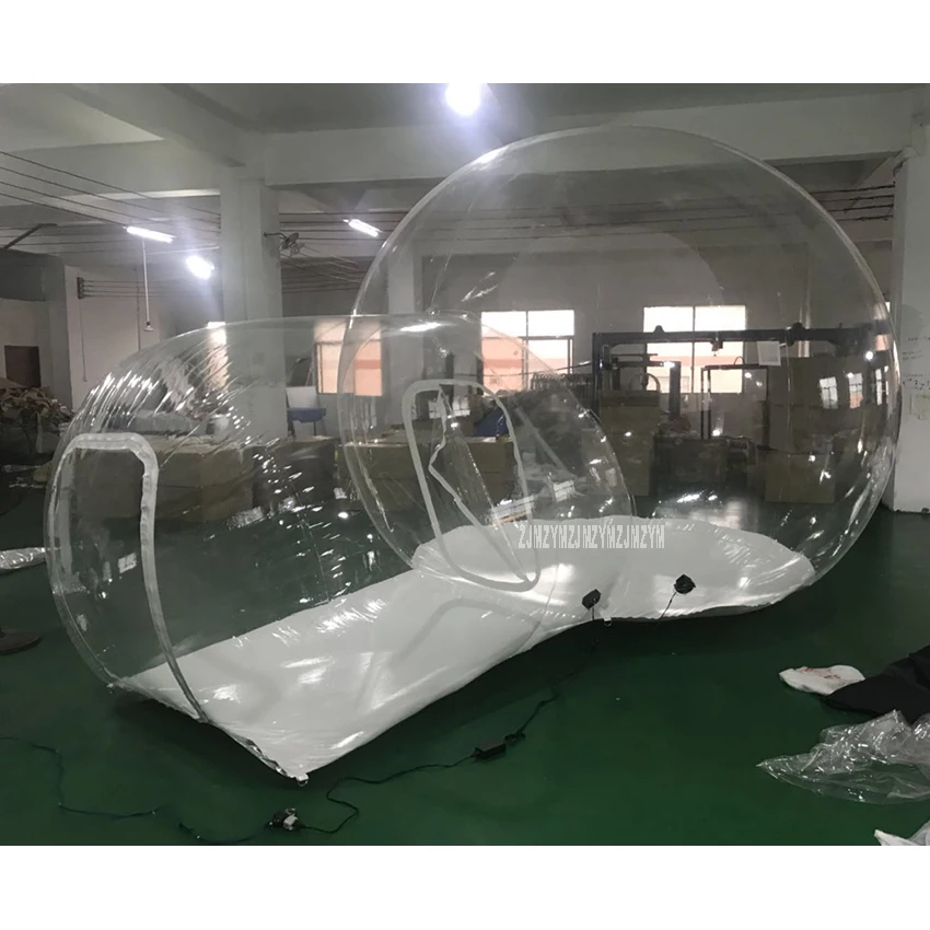 0.3mm PVC Inflatable Bubble Tent Lawn Dome Hiking Tent Transparent Clear Camping Tents Advertising Inflatable Tent 3M Bubble