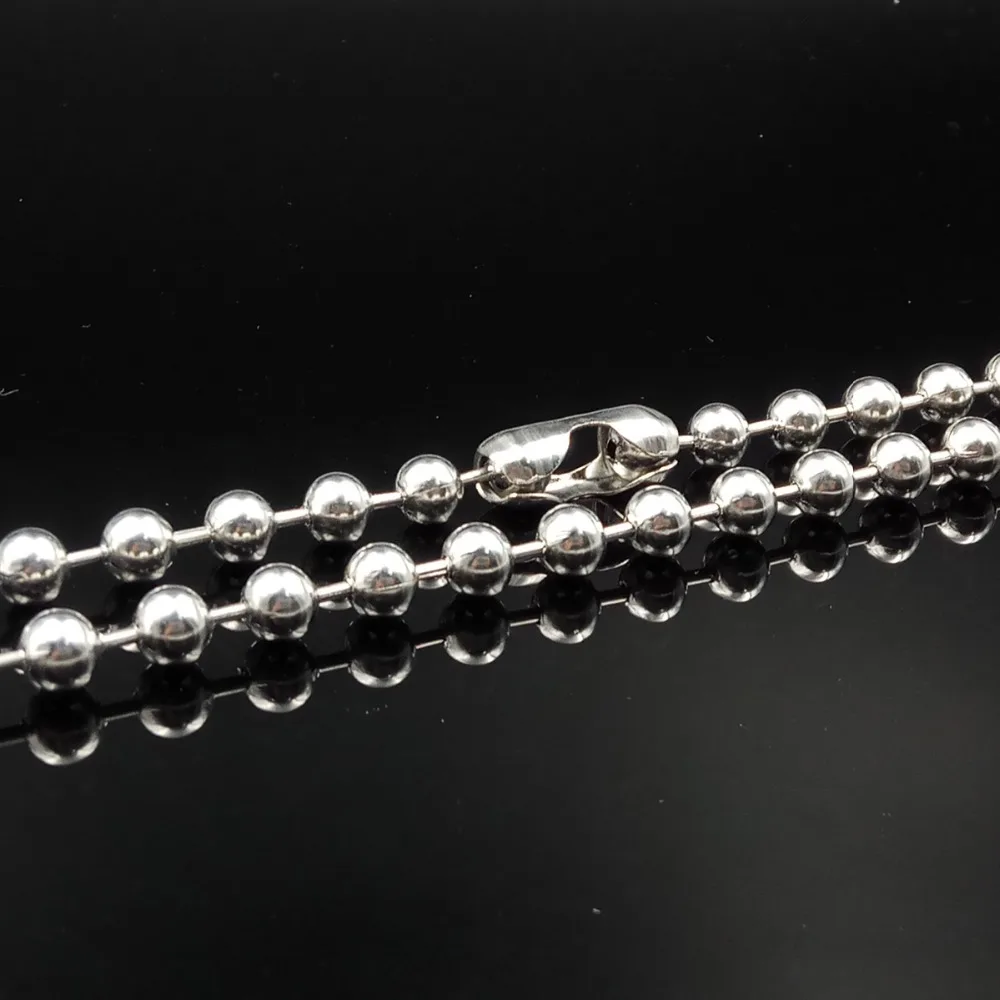 dozen (12pcs) wholesale in bulk 18''-32'' Lenght stainless steel Huge 6mm Ball Beads chain necklace Fashion  jewelry