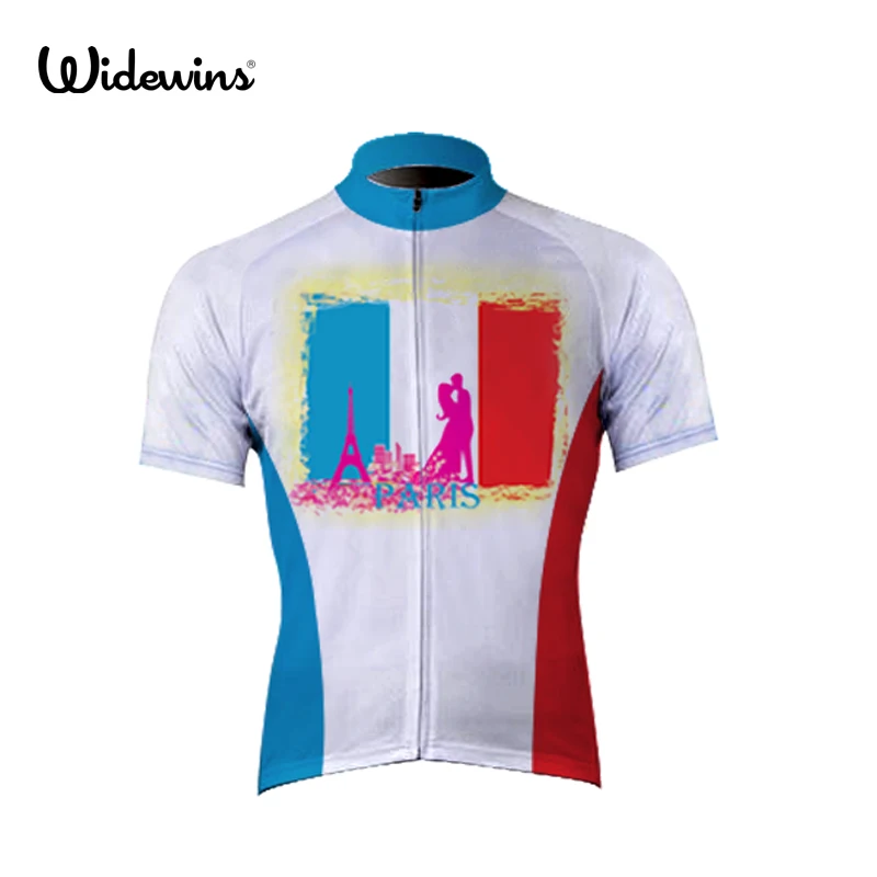 

widewins 2017 Summer paris love Cycling Jersey Racing Bicycle Clothing MTB Bike Clothes Hombre Maillot Roupa Ciclismo 5011