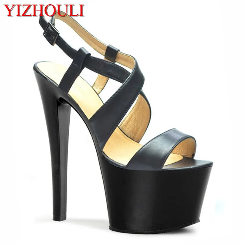 The new women's stilettos cross bandages, Romanesque shoe party shoes, and summer sexy women with sandals 17 centimeters high