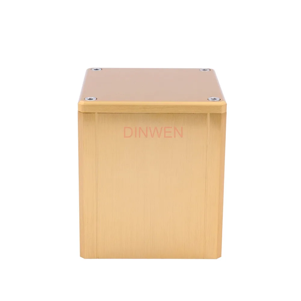 1 قطعة 84x80x91 مللي متر كامل الألومنيوم الصمام الثلاثي محول حماية غطاء الضميمة حالة ايفي الصوت خمر أنبوب مكبر للصوت DIY الأسود الفضة