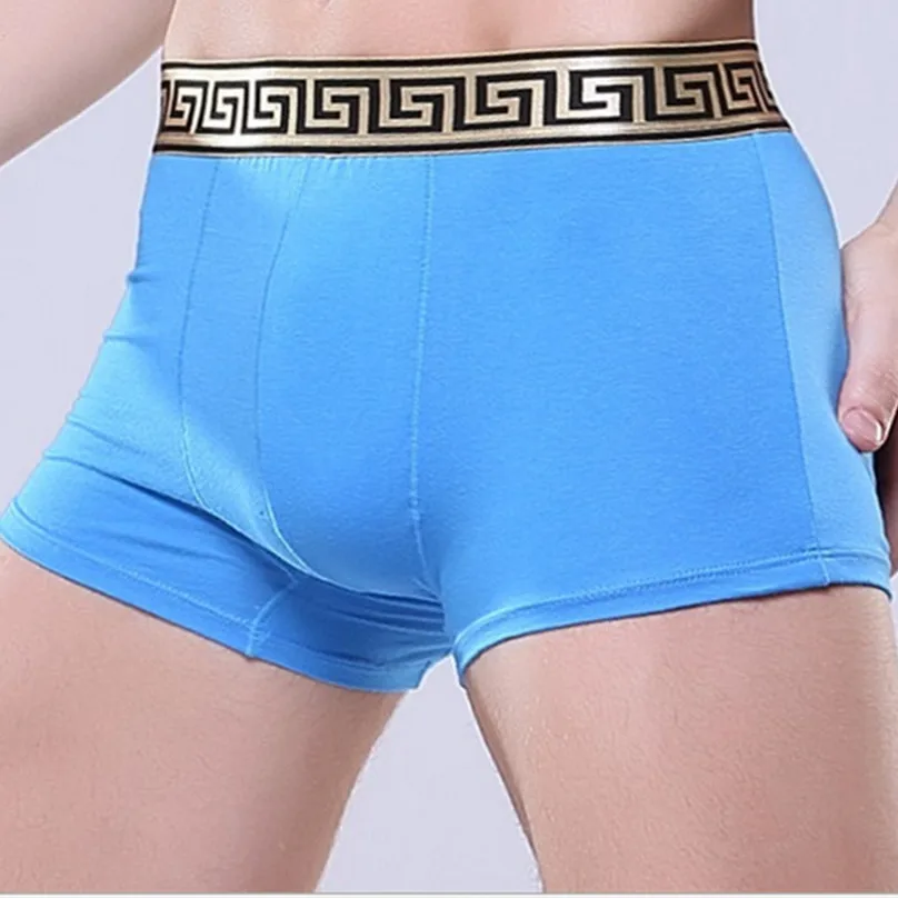 3pcs/lot wholesale price sexy men\'s underwear boxers Comfort multicolor boxers men cheap Asia size Hot sale