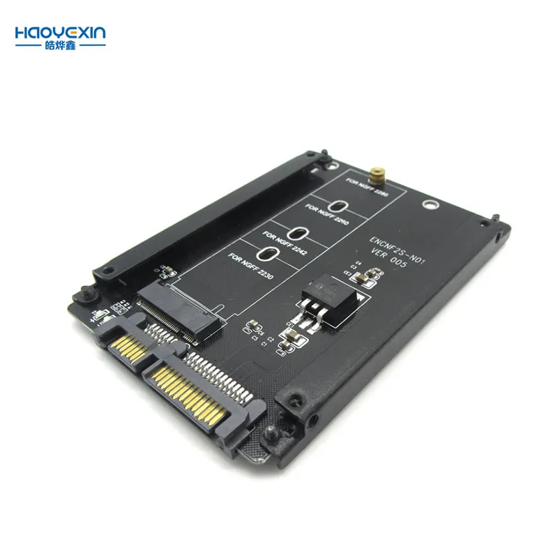 

Metal Case CY B+M Socket 2 M.2 NGFF (SATA) SSD to 2.5 SATA Adapter for 2230/2242/2260/2280mm M2 NGFF SSD Solid State hard drive