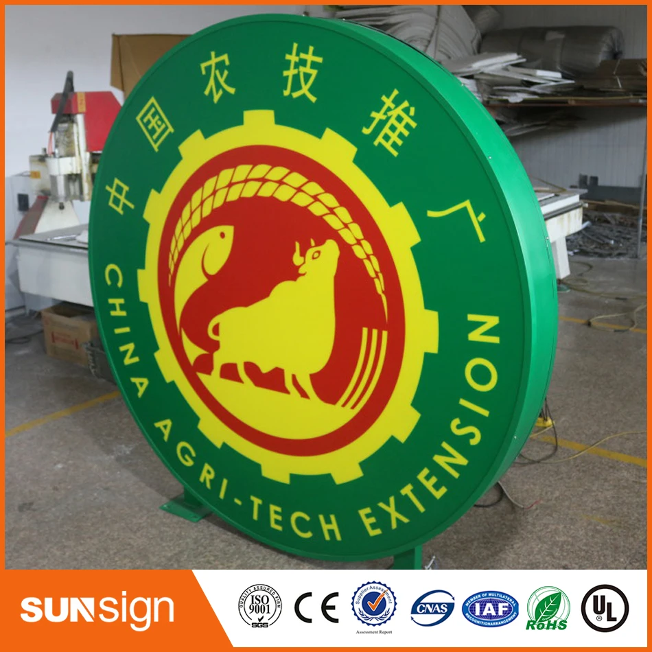 Outdoor doppio facce light box