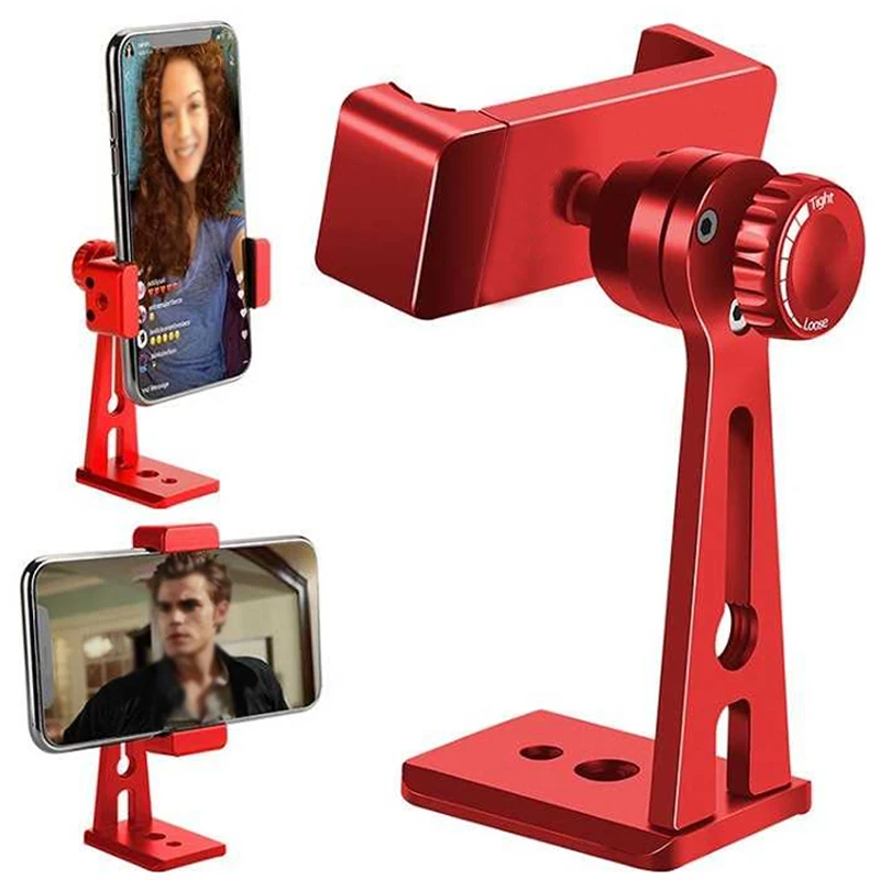 

Phone Metal Video Tripod Clamp Mount Adapter/Vertical Bracket 360 Degree Smartphone Holder/Clip Clipper Sidekick For Show Live